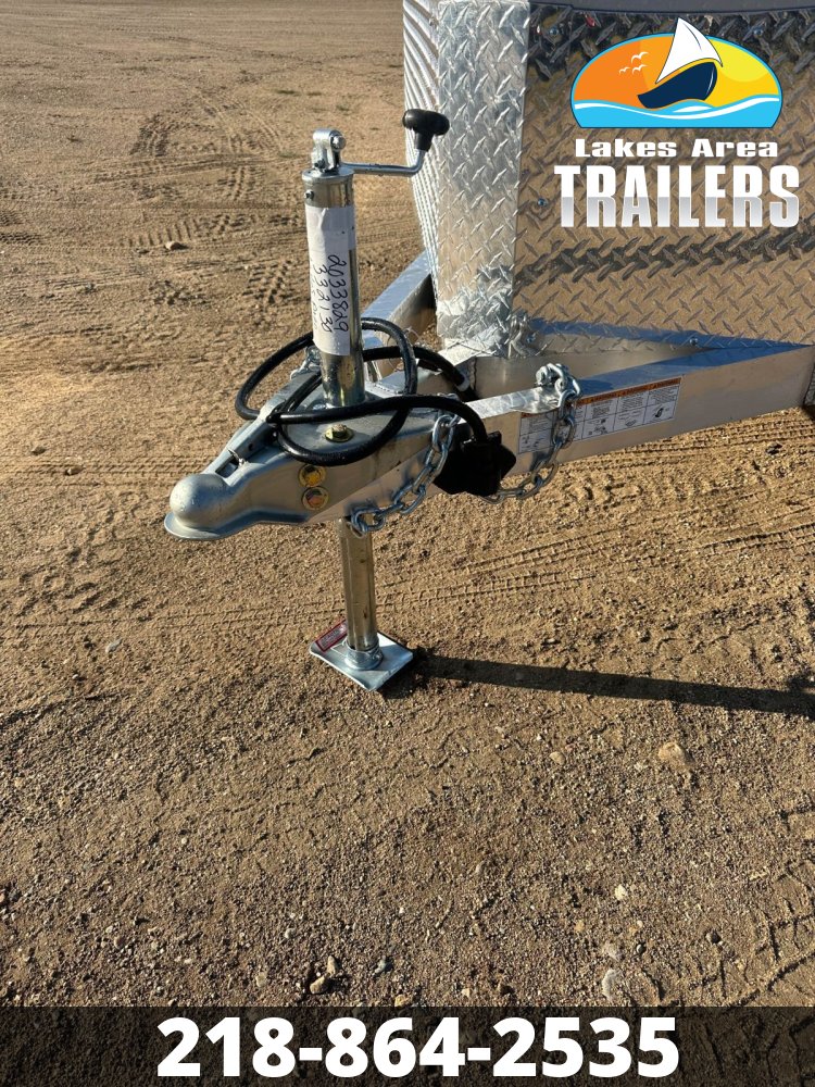 2026 NEO 7.5X14 BLACK/SILVER ALUMINUM ENCLOSED TRAILER