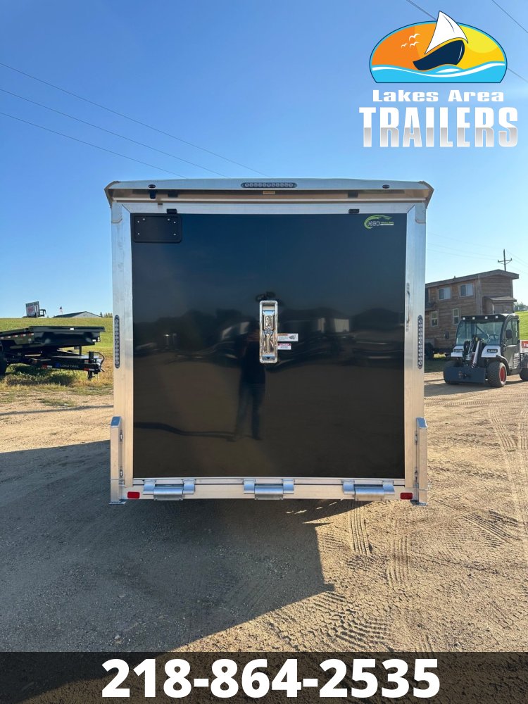 2026 NEO 7.5X14 BLACK/SILVER ALUMINUM ENCLOSED TRAILER