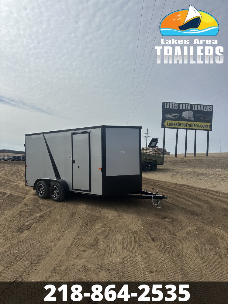 2026 AERO 7X14 SILVER BLACKOUT ENCLOSED TRAILER