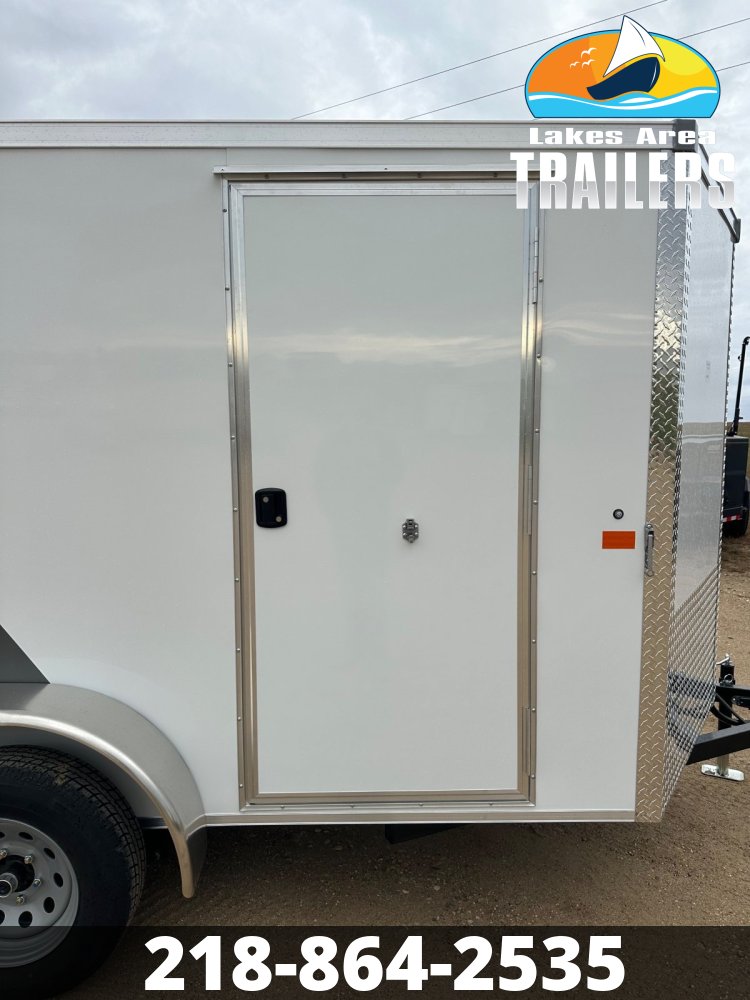2026 AERO 6X12 WHITE ENCLOSED TRAILER