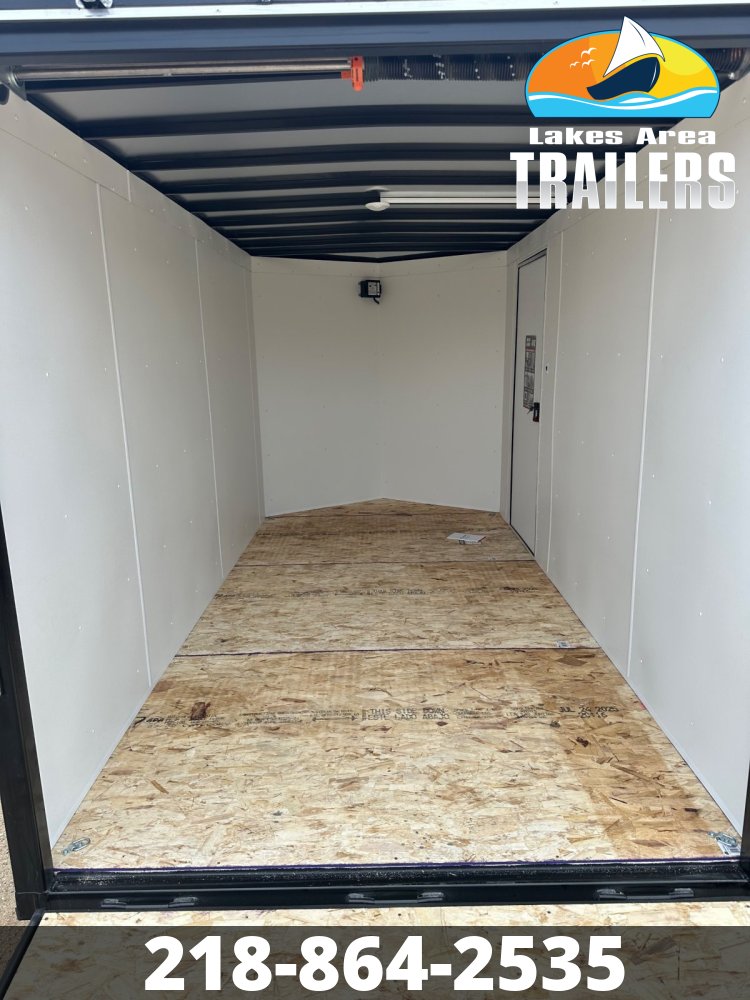 2026 AERO 6X12 WHITE ENCLOSED TRAILER