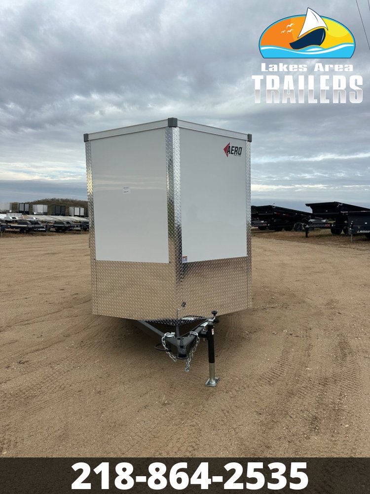 2026 AERO 6X12 WHITE ENCLOSED TRAILER