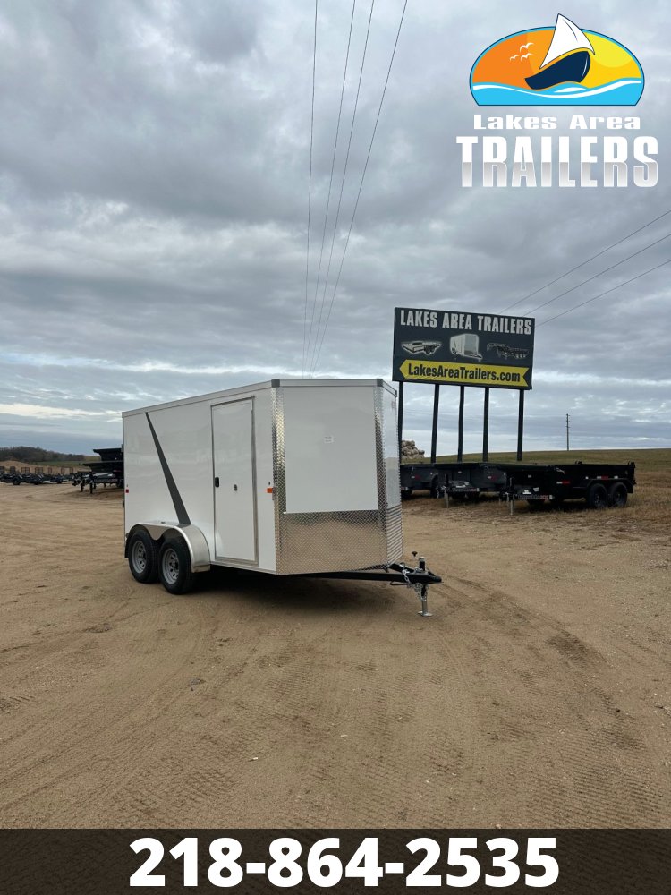 2026 AERO 6X12 WHITE ENCLOSED TRAILER
