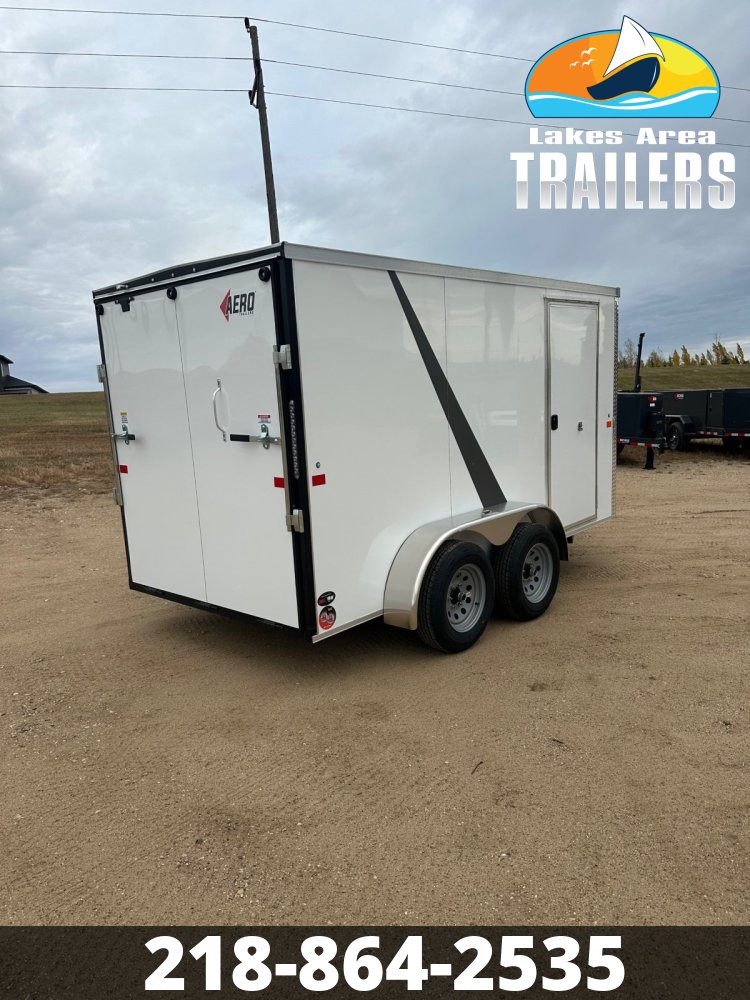 2026 AERO 6X12 WHITE ENCLOSED TRAILER