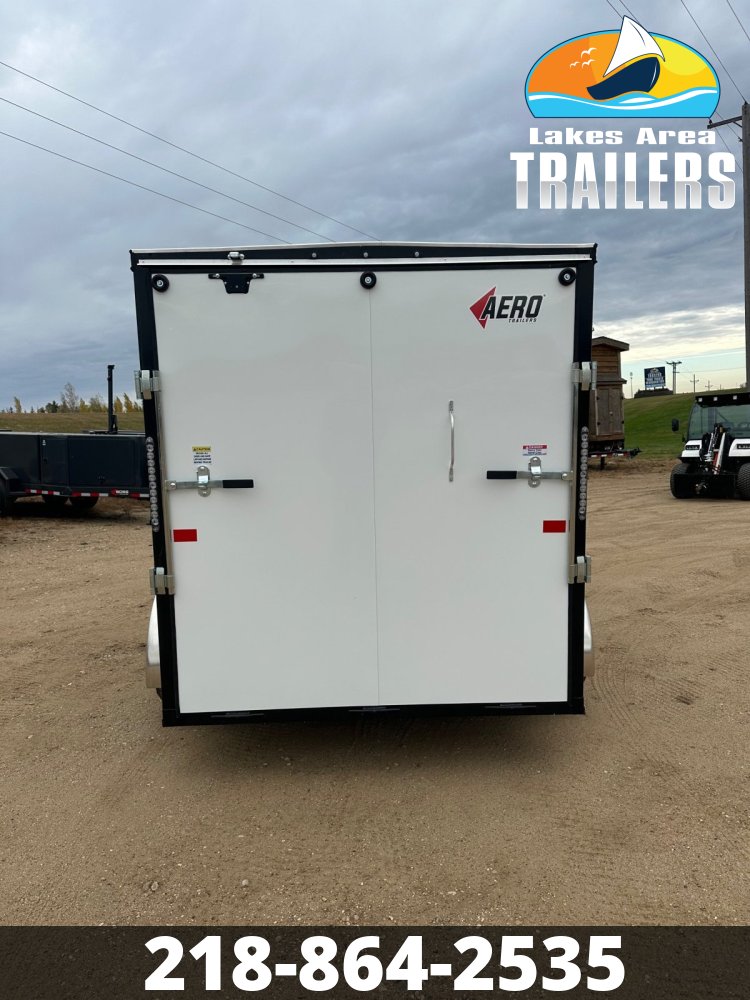 2026 AERO 6X12 WHITE ENCLOSED TRAILER
