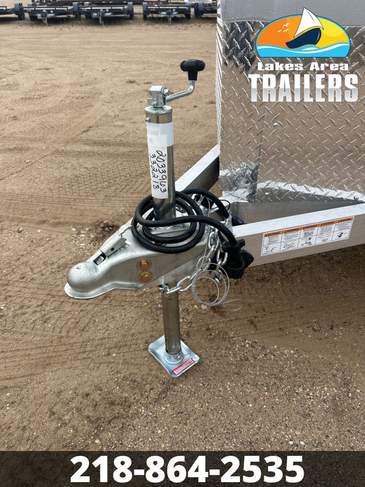 2026 NEO 7.5X14 SILVER/CHARCOAL ALUMINUM ENCLOSED TRAILER