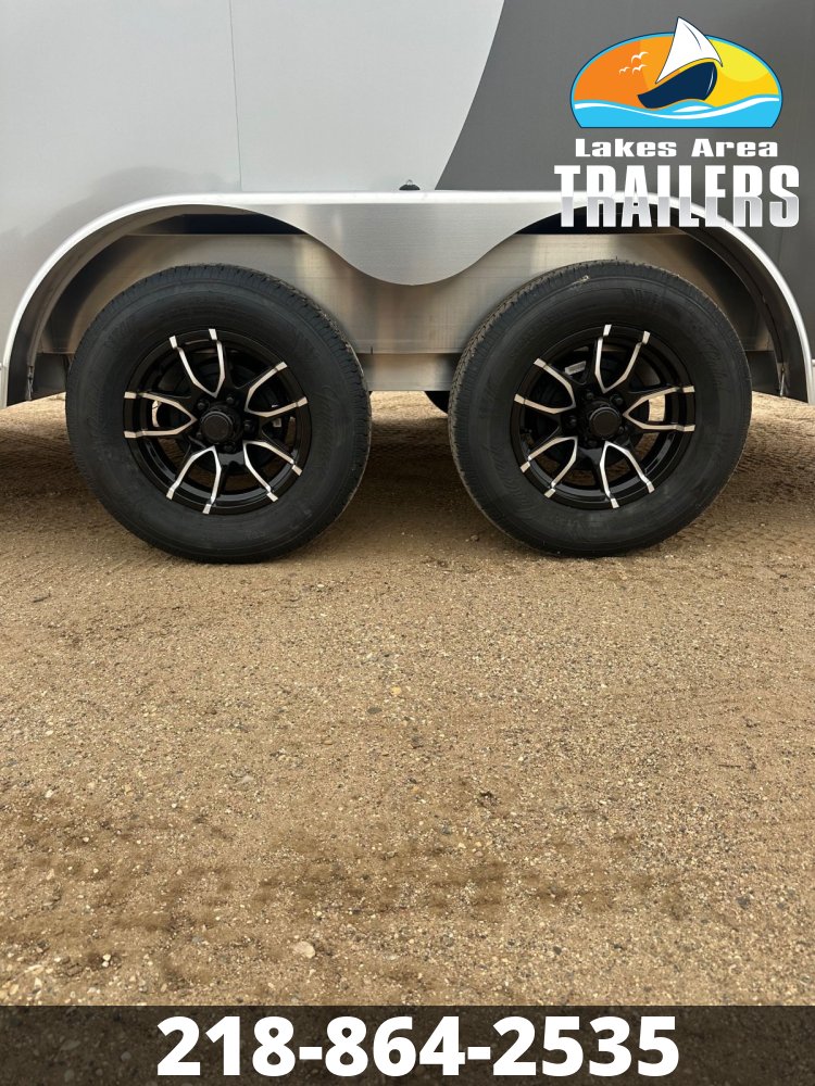 2026 NEO 7.5X14 SILVER/CHARCOAL ALUMINUM ENCLOSED TRAILER