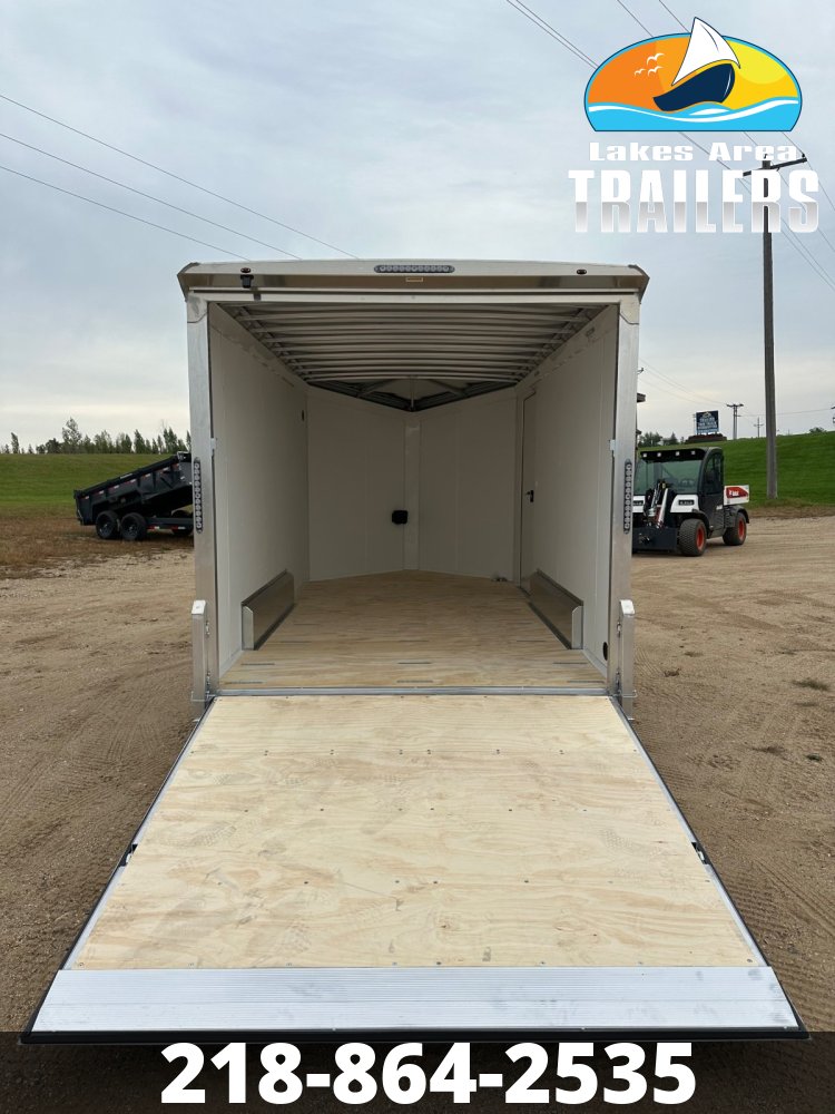 2026 NEO 7.5X14 SILVER/CHARCOAL ALUMINUM ENCLOSED TRAILER