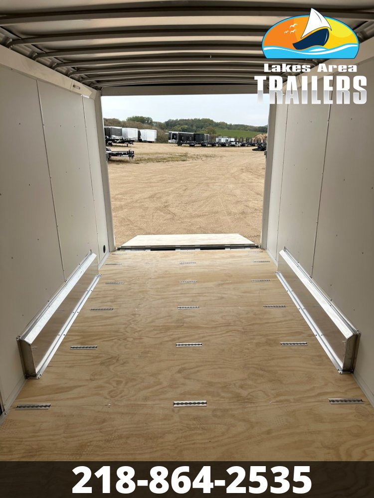 2026 NEO 7.5X14 SILVER/CHARCOAL ALUMINUM ENCLOSED TRAILER