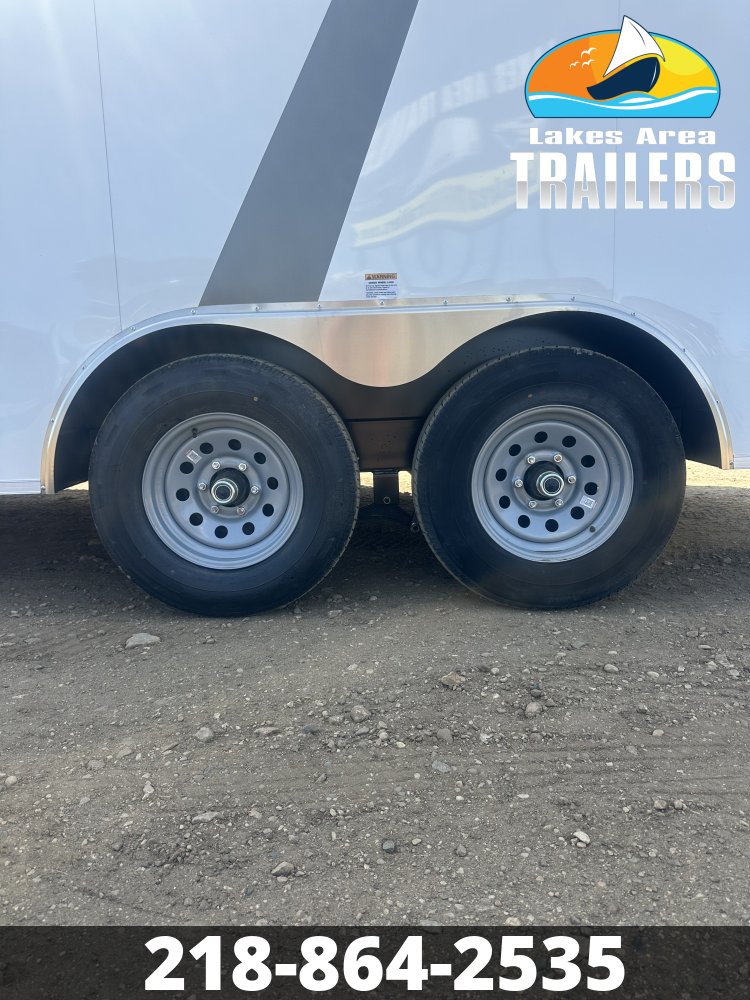 2026 AERO 8.5X16 WHITE ENCLOSED TRAILER