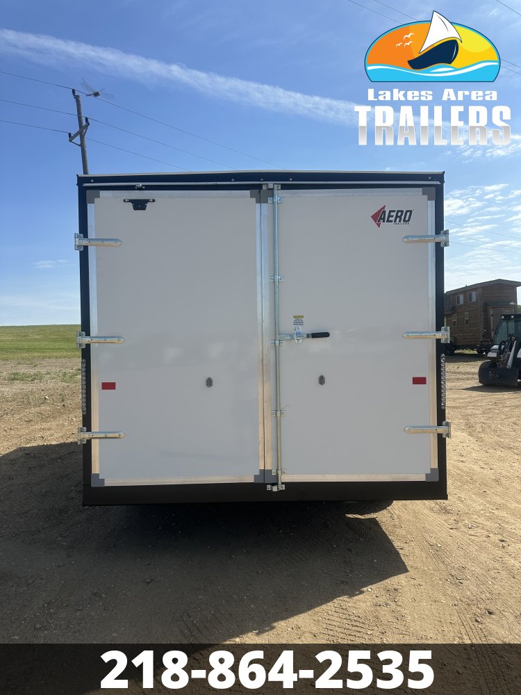 2026 AERO 8.5X16 WHITE ENCLOSED TRAILER