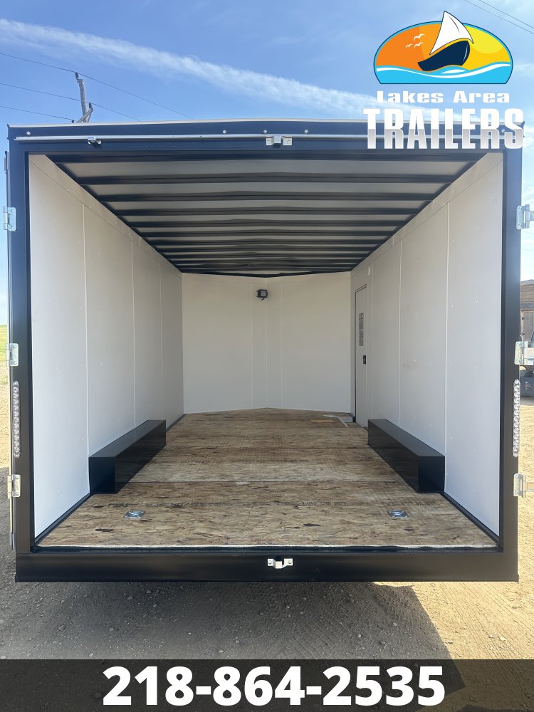 2026 AERO 8.5X16 WHITE ENCLOSED TRAILER
