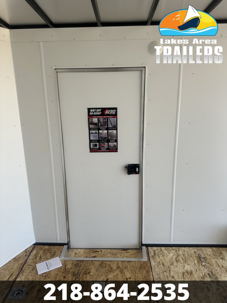 2026 AERO 8.5X16 WHITE ENCLOSED TRAILER