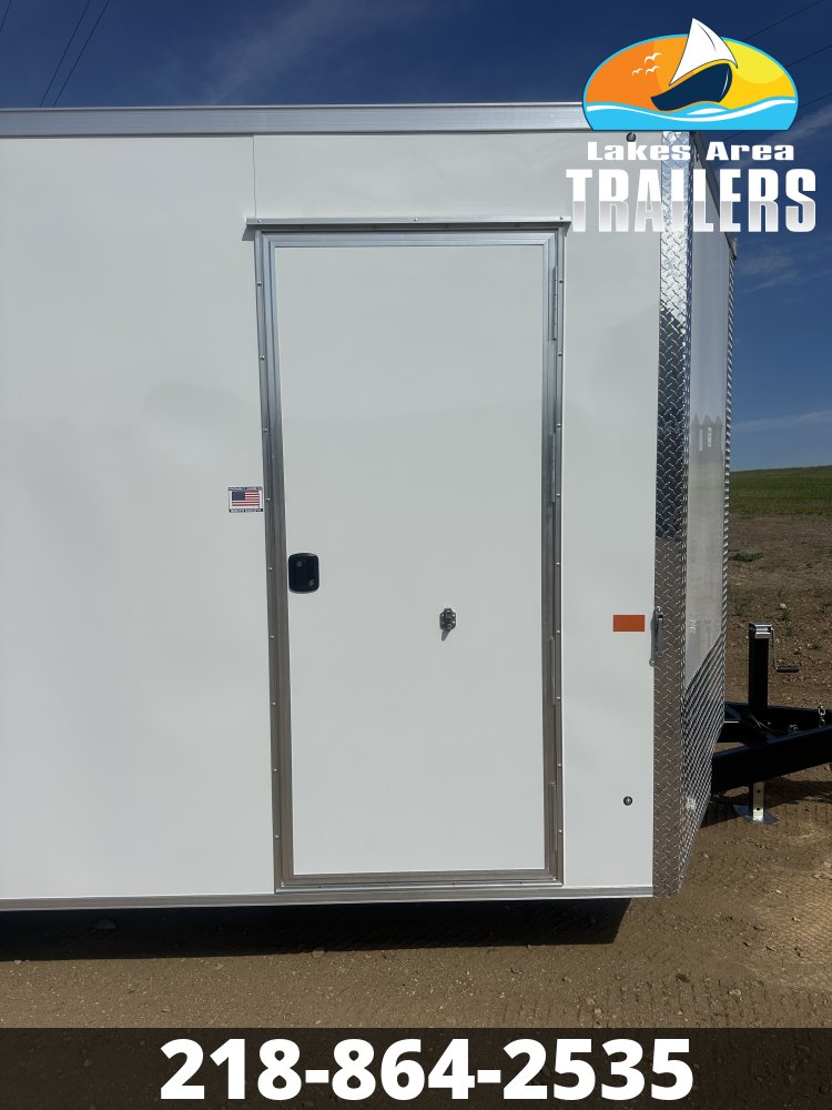 2026 AERO 8.5X16 WHITE ENCLOSED TRAILER