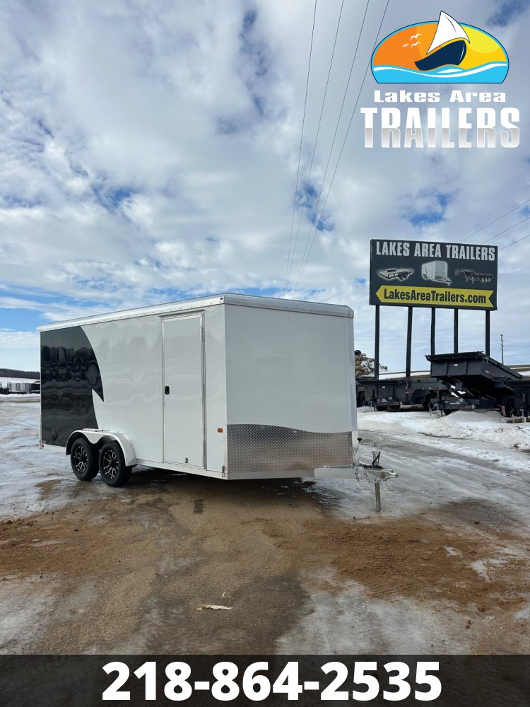 2026 NEO 7.5X16 BLACK/WHITE ALUMINUM ENCLOSED TRAILER