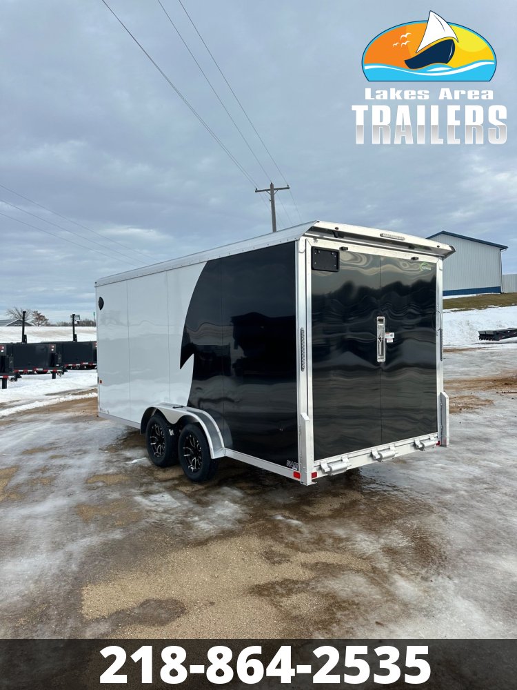 2026 NEO 7.5X16 BLACK/WHITE ALUMINUM ENCLOSED TRAILER