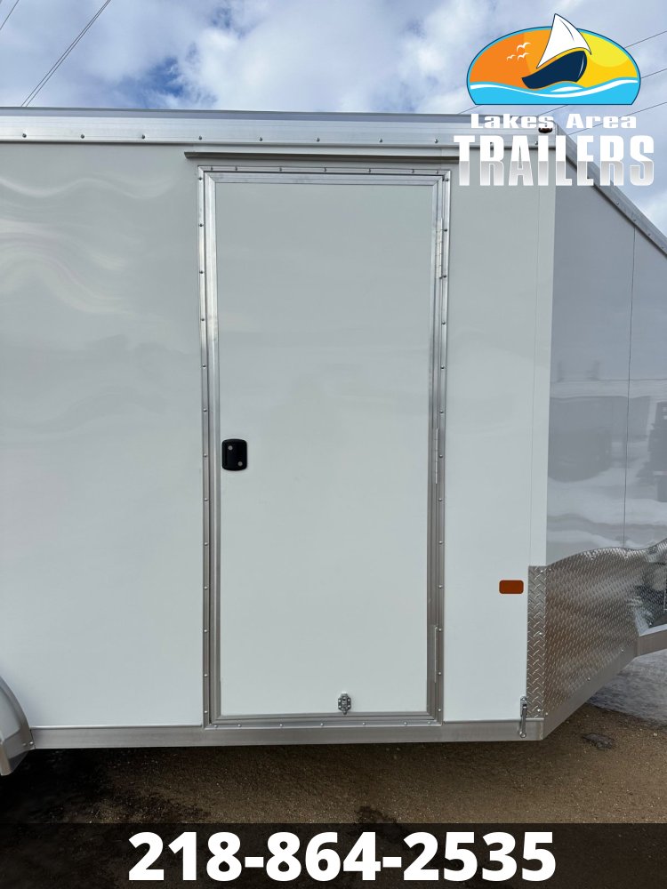 2026 NEO 7.5X16 BLACK/WHITE ALUMINUM ENCLOSED TRAILER