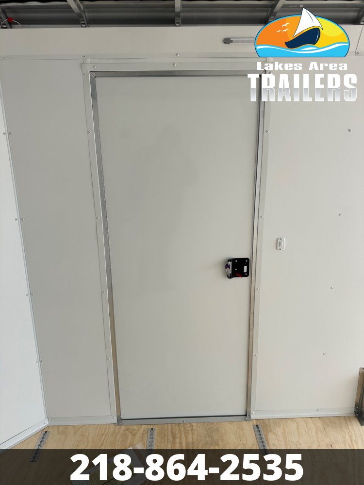 2026 NEO 7.5X16 BLACK/WHITE ALUMINUM ENCLOSED TRAILER