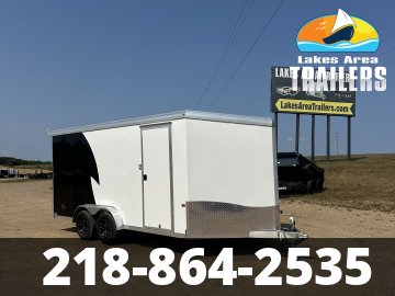 2026 NEO 7.5X16 BLACK/WHITE ALUMINUM ENCLOSED TRAILER