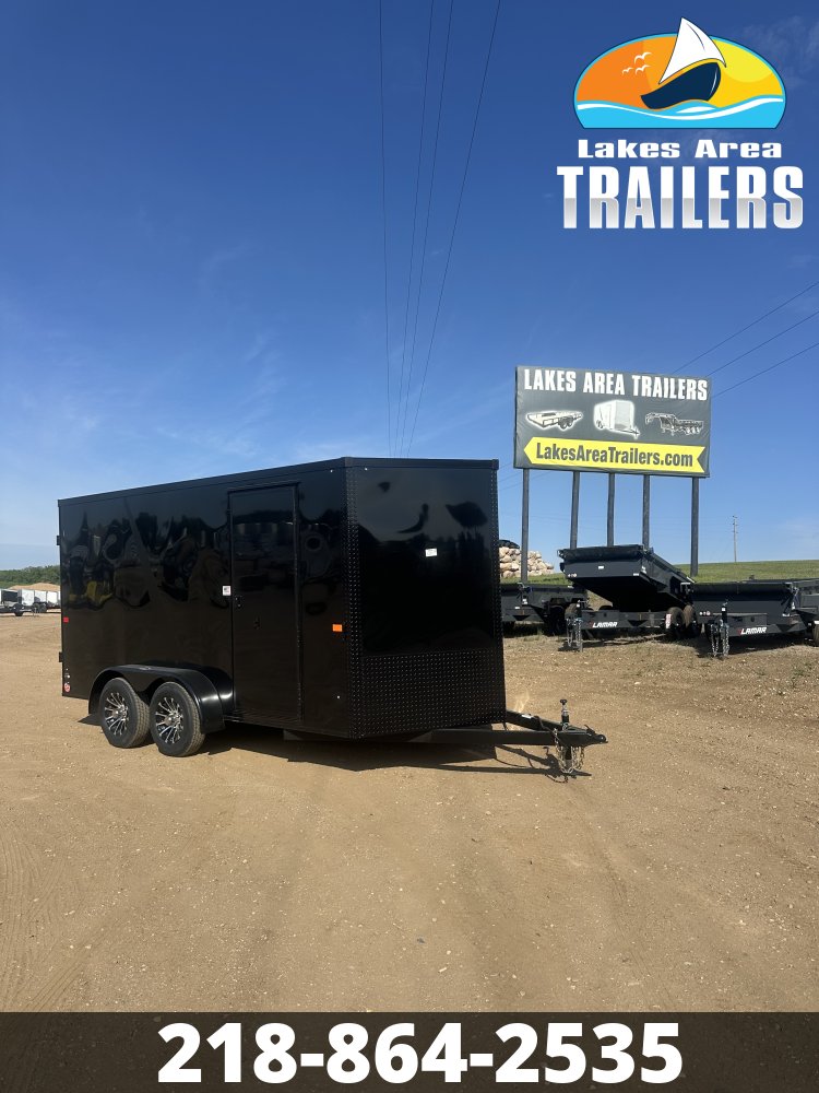 2027 AERO 7X14 BLACK BLACKOUT ENCLOSED TRAILER