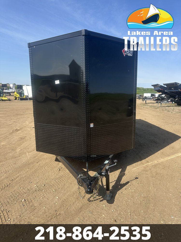 2027 AERO 7X14 BLACK BLACKOUT ENCLOSED TRAILER