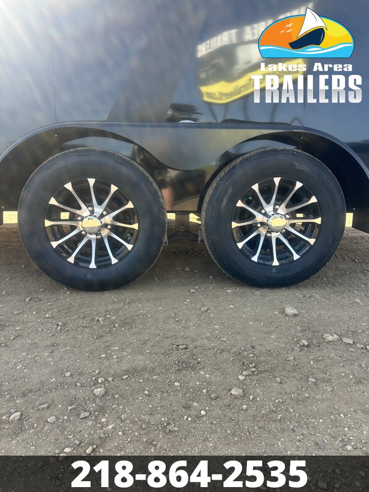 2027 AERO 7X14 BLACK BLACKOUT ENCLOSED TRAILER