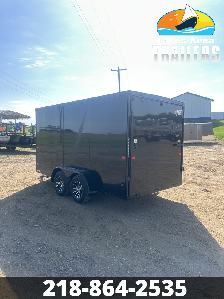 2027 AERO 7X14 BLACK BLACKOUT ENCLOSED TRAILER