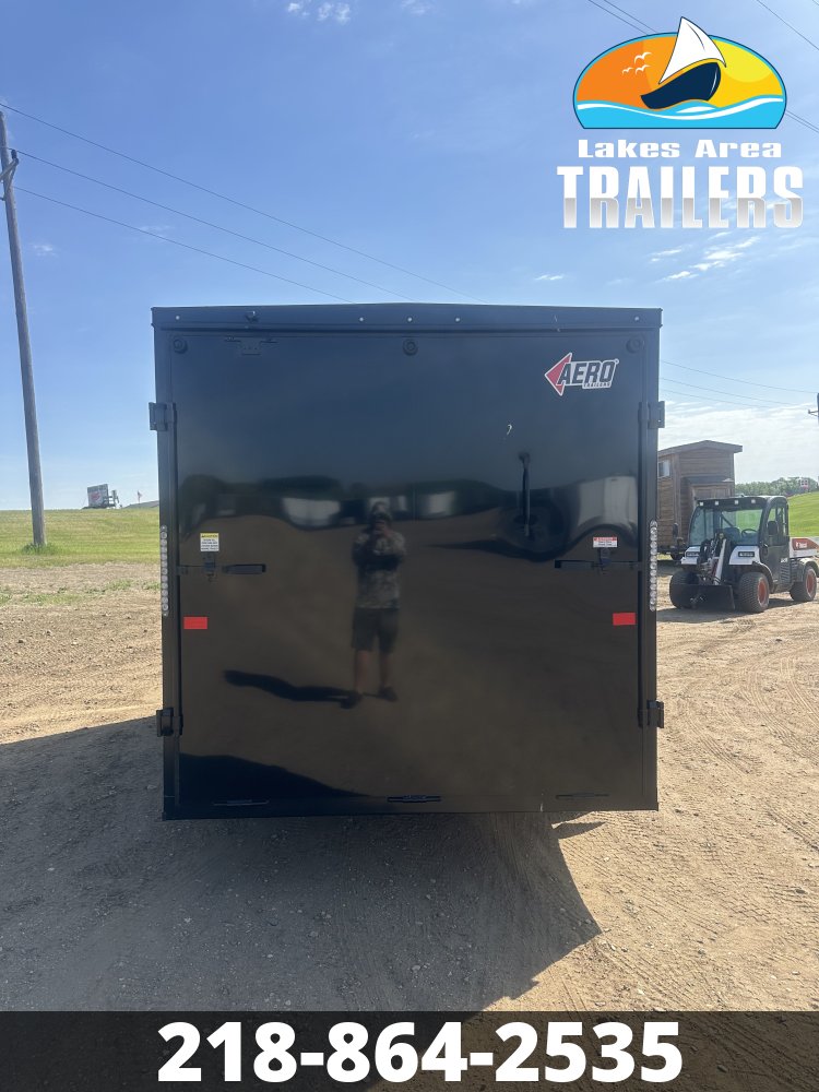 2027 AERO 7X14 BLACK BLACKOUT ENCLOSED TRAILER