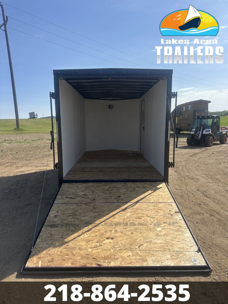 2027 AERO 7X14 BLACK BLACKOUT ENCLOSED TRAILER