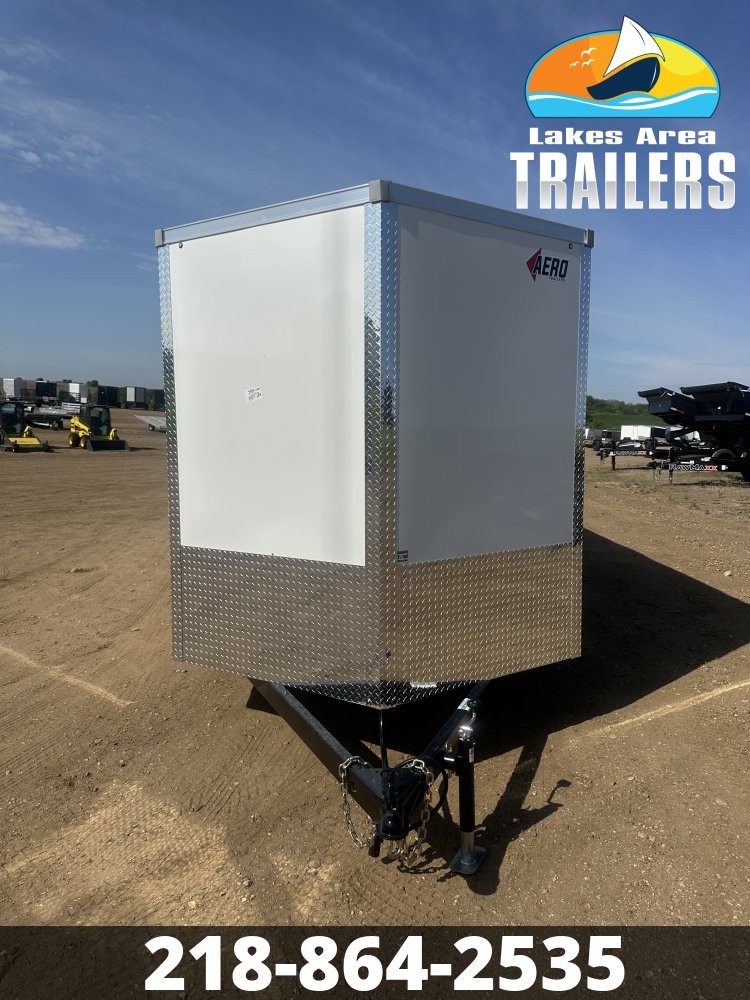 2027 AERO 7X18 WHITE ENCLOSED TRAILER