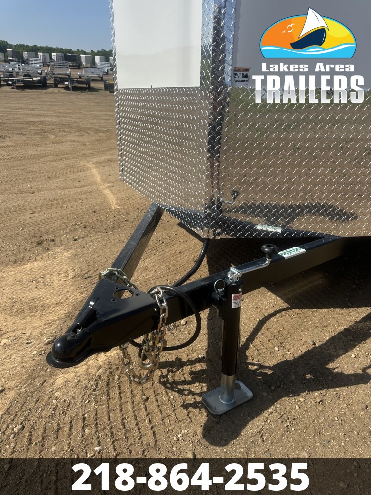 2027 AERO 7X18 WHITE ENCLOSED TRAILER