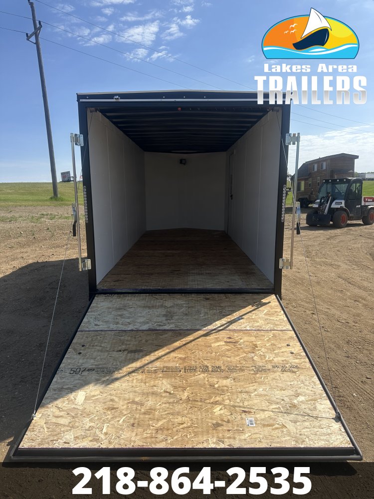 2027 AERO 7X18 WHITE ENCLOSED TRAILER