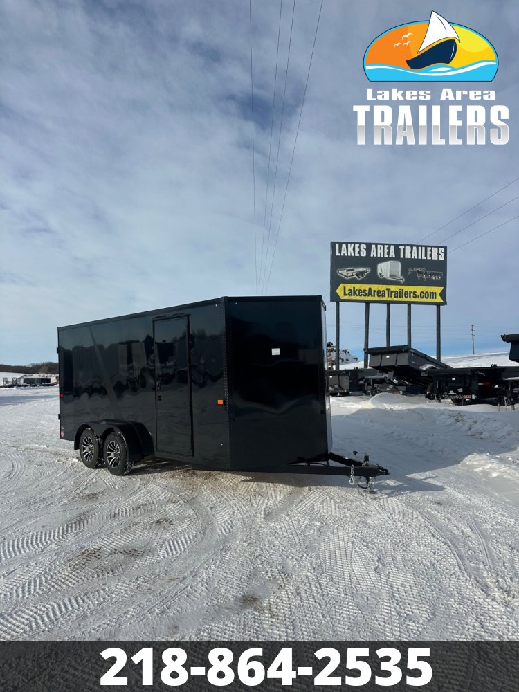 2026 AERO 7X16 BLACK BLACKOUT ENCLOSED TRAILER
