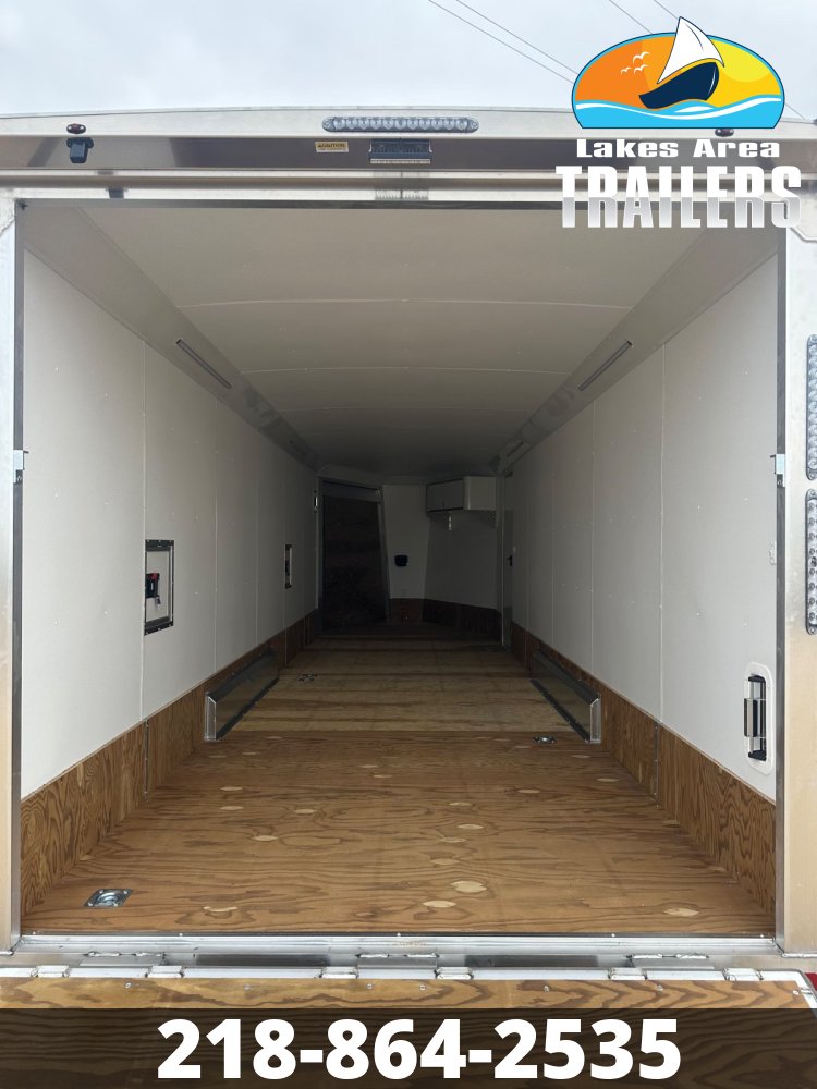 2026 NEO 7.5X29 NASX BLACK ALUMINUM ENCLOSED SNOWMOBILE TRAILER