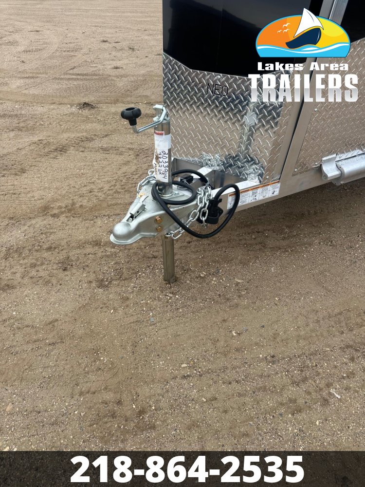 2026 NEO 7.5X29 NASX BLACK ALUMINUM ENCLOSED SNOWMOBILE TRAILER