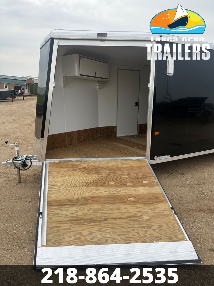 2026 NEO 7.5X29 NASX BLACK ALUMINUM ENCLOSED SNOWMOBILE TRAILER