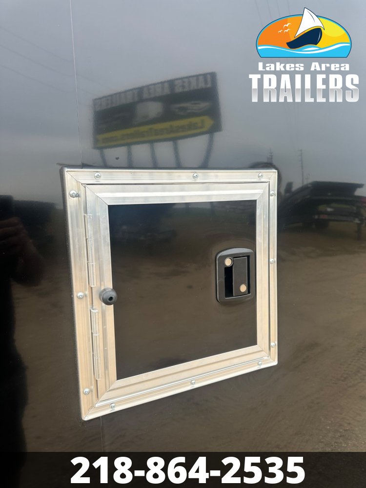 2026 NEO 7.5X29 NASX BLACK ALUMINUM ENCLOSED SNOWMOBILE TRAILER