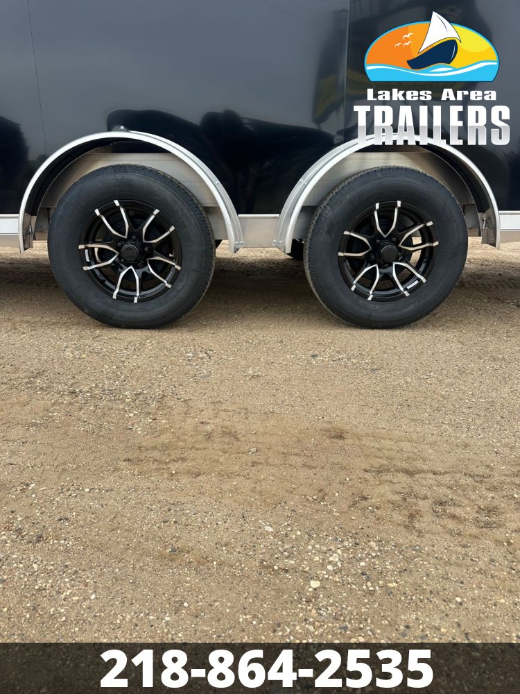 2026 NEO 7.5X29 NASX BLACK ALUMINUM ENCLOSED SNOWMOBILE TRAILER
