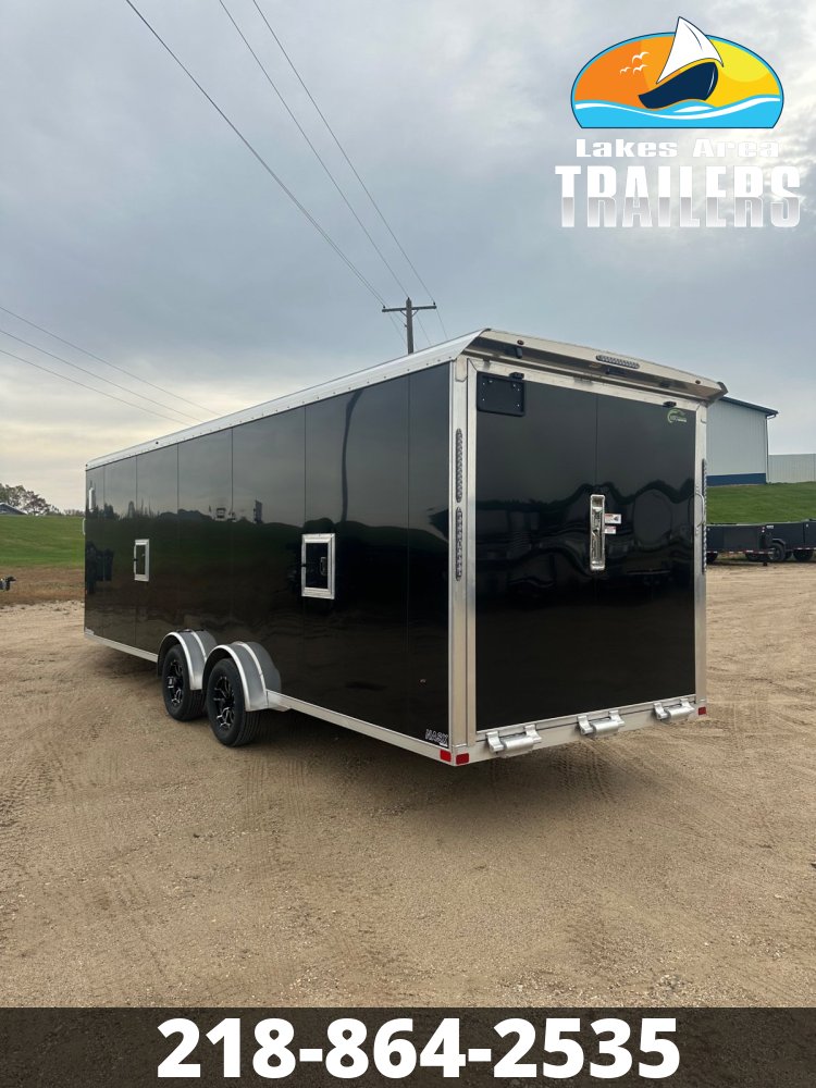 2026 NEO 7.5X29 NASX BLACK ALUMINUM ENCLOSED SNOWMOBILE TRAILER