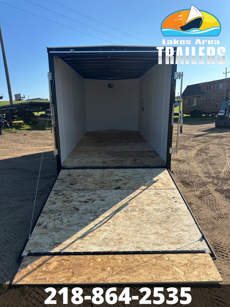 2026 AERO 7X16 BLACK ENCLOSED TRAILER