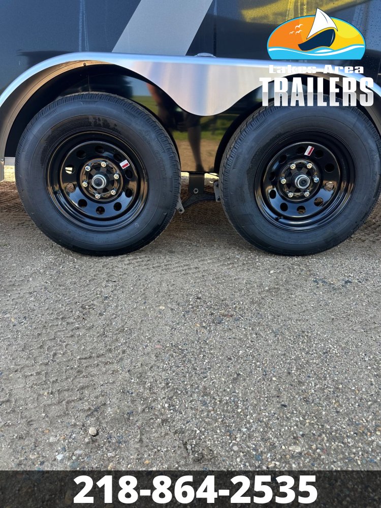 2026 AERO 7X16 BLACK ENCLOSED TRAILER