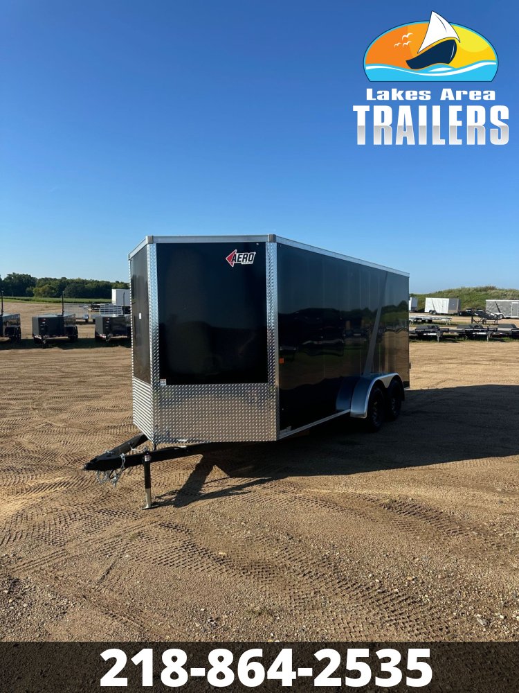 2026 AERO 7X16 BLACK ENCLOSED TRAILER