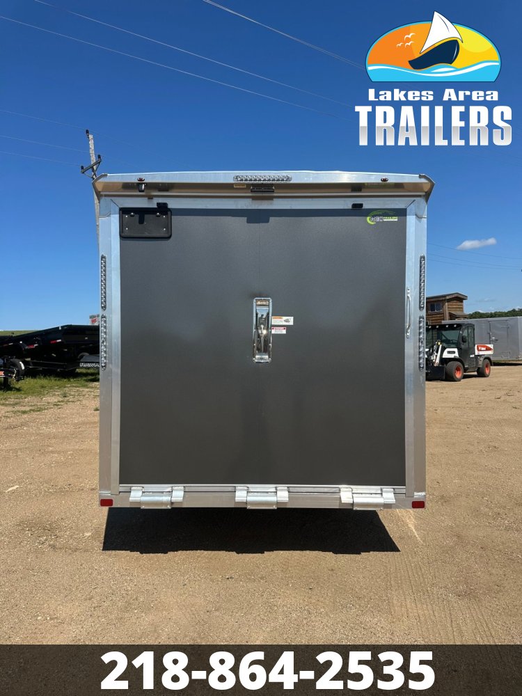 2026 NEO 7.5X29 NASX CHARCOAL ALUMINUM ENCLOSED SNOWMOBILE TRAILER