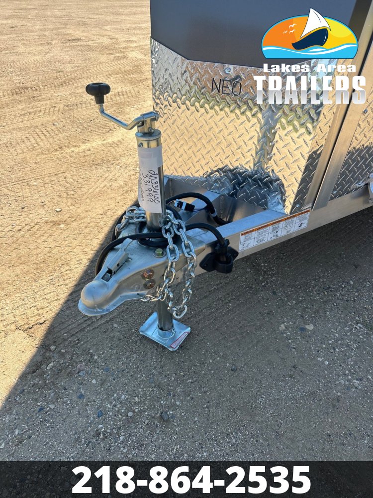 2026 NEO 7.5X29 NASX CHARCOAL ALUMINUM ENCLOSED SNOWMOBILE TRAILER