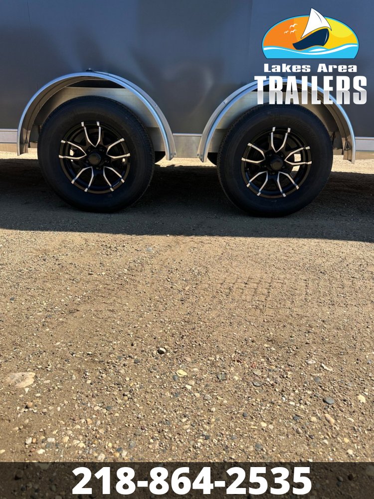 2026 NEO 7.5X29 NASX CHARCOAL ALUMINUM ENCLOSED SNOWMOBILE TRAILER