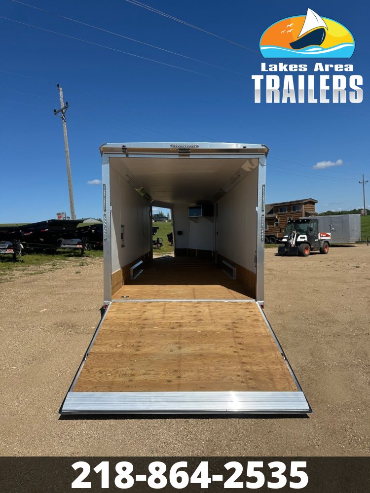 2026 NEO 7.5X29 NASX CHARCOAL ALUMINUM ENCLOSED SNOWMOBILE TRAILER