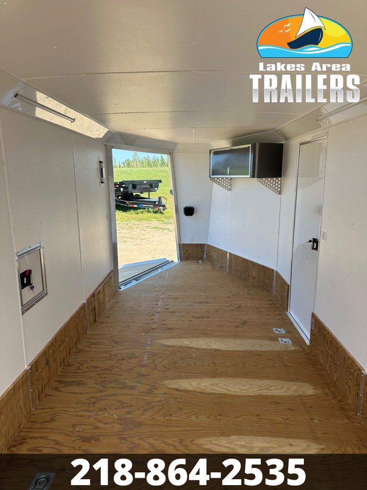 2026 NEO 7.5X29 NASX CHARCOAL ALUMINUM ENCLOSED SNOWMOBILE TRAILER