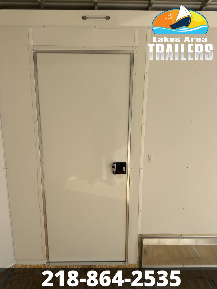 2027 NEO 7.5X12 WHITE ALUMINUM ENCLOSED TRAILER
