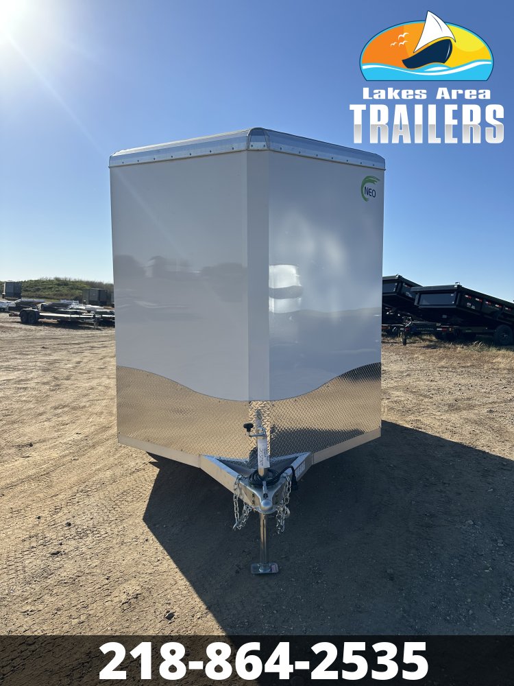2027 NEO 7.5X12 WHITE ALUMINUM ENCLOSED TRAILER