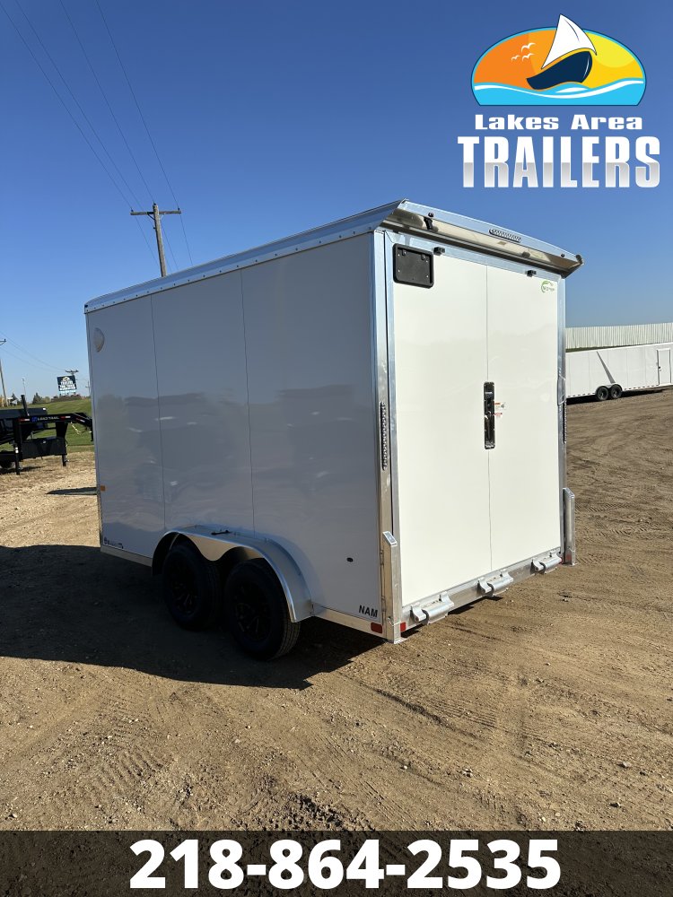 2027 NEO 7.5X12 WHITE ALUMINUM ENCLOSED TRAILER